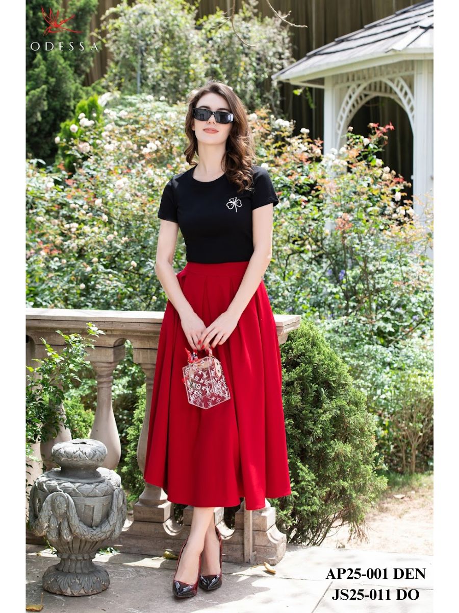 CHÂN VÁY JUYP XẾP LY DÁNG DÀI JS25-011