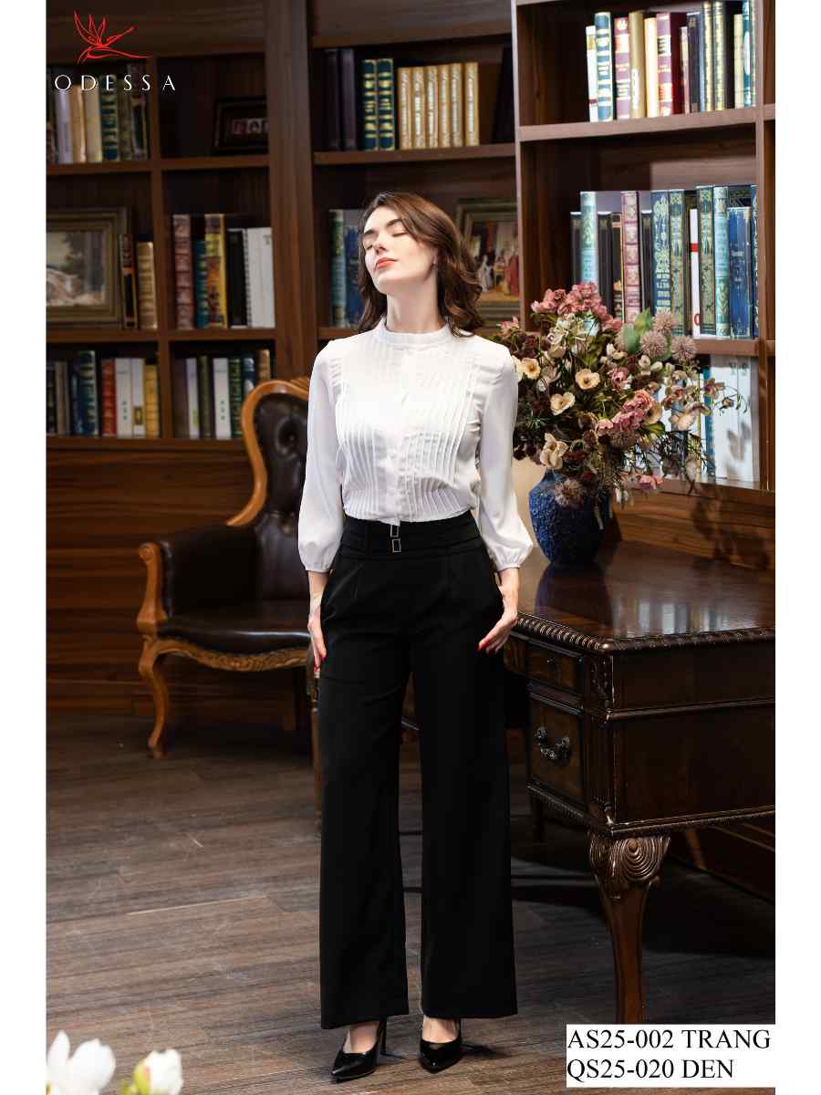 QUẦN ỐNG SUÔNG ĐAI LƯNG BẢN RỘNG QS25-020