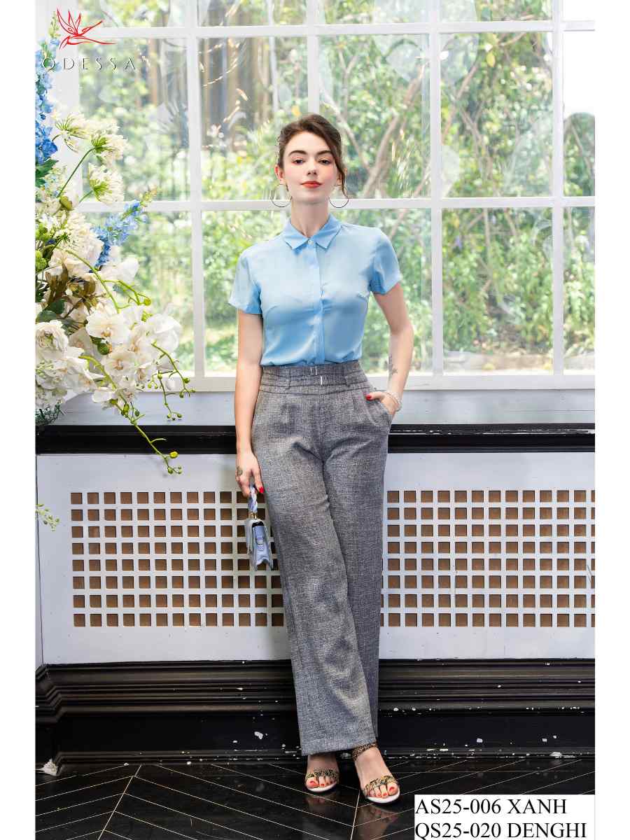 QUẦN ỐNG SUÔNG ĐAI LƯNG BẢN RỘNG QS25-020