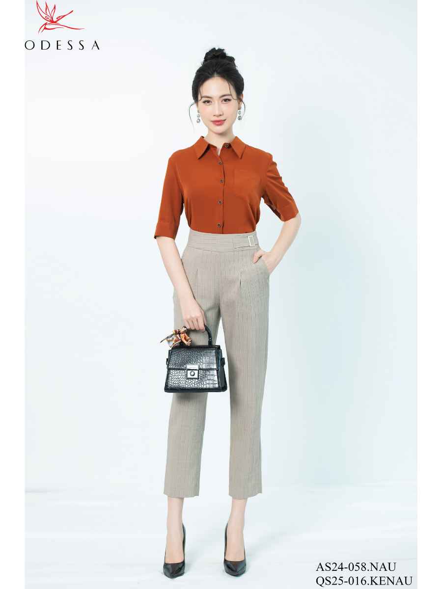 QUẦN ỐNG SUÔNG LỬNG PHỐI ĐAI TRANG TRÍ QS25-016