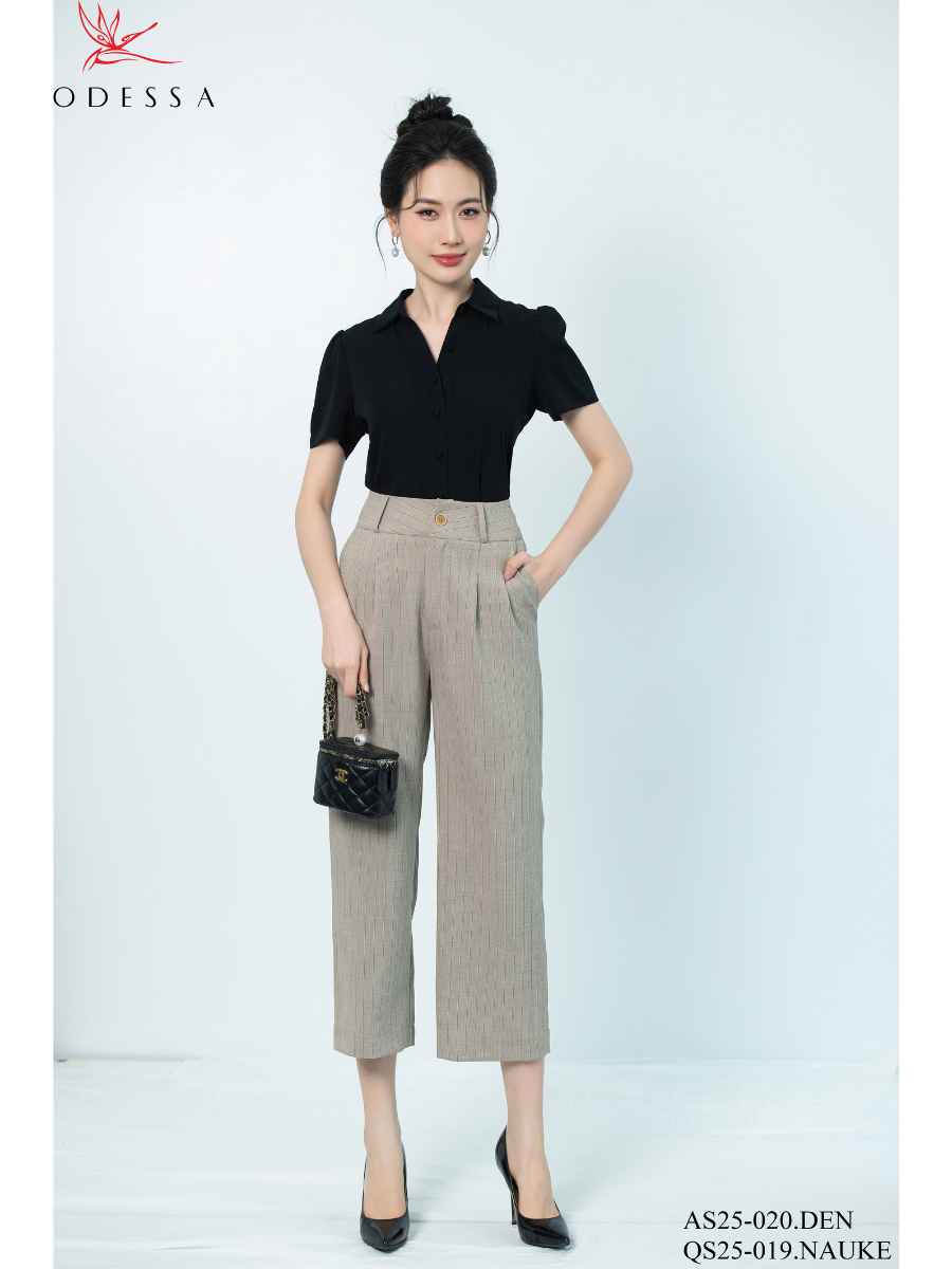 QUẦN ỐNG SUÔNG LỬNG PHỐI LY THỜI THƯỢNG QS25-019