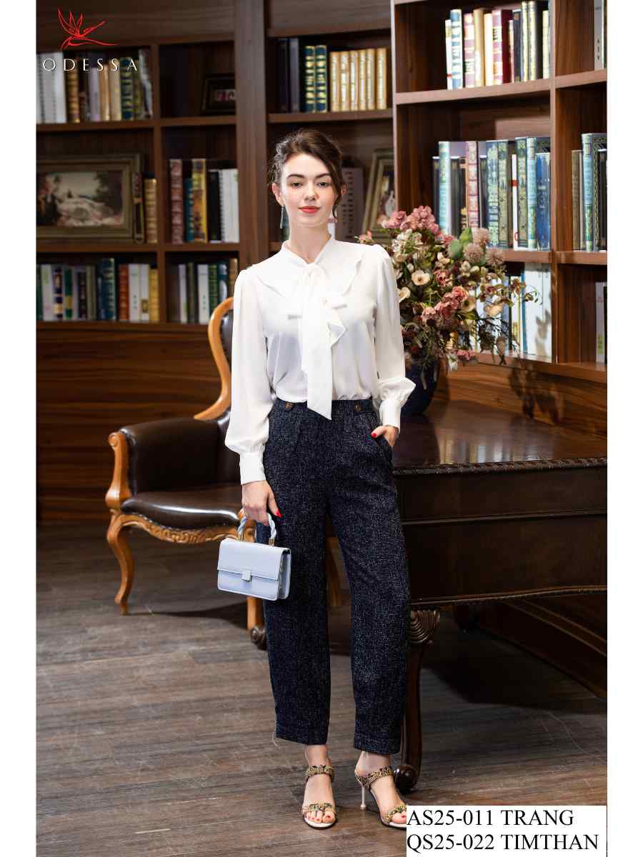 QUẦN ỐNG SUÔNG PHỐI CÚC QS25-022