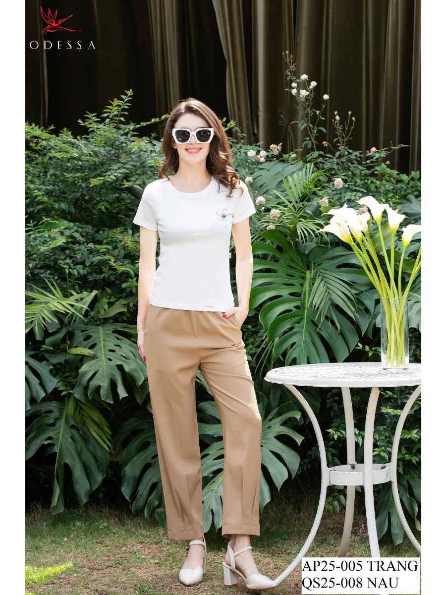 QUẦN TÂY ỐNG SUÔNG XẾP LY PHONG CÁCH QS25-008