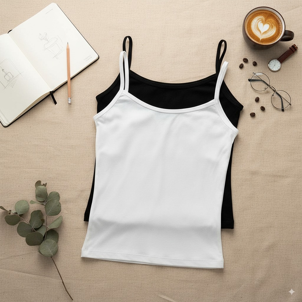 ÁO DÂY MẶC BASIC  VẢI COTTON AD24-001