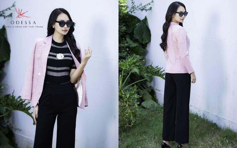 Quần ống côn + Áo vest