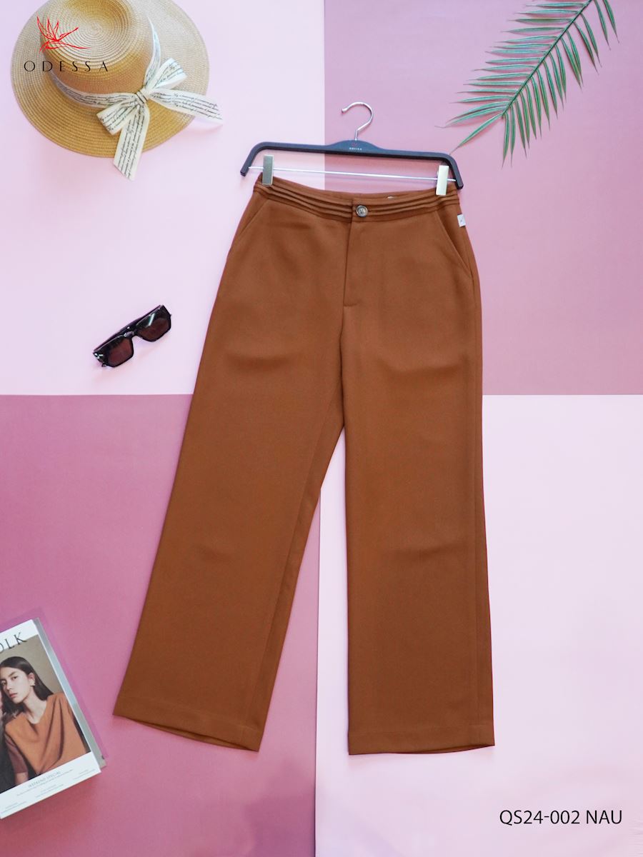 QUẦN ÂU CẠP CAO 3 GÂN QS24-002