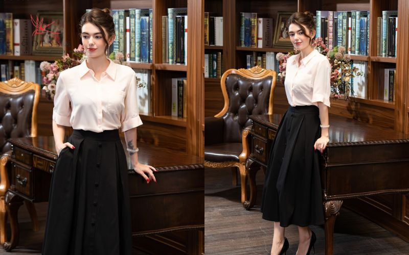 Áo sơ mi cổ đức