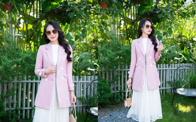 Áo dạ công sở đẹp - Áo khoác dạ dáng dài