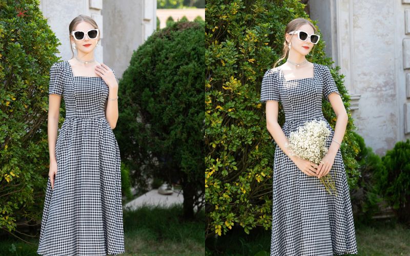 Đầm ôm chiết eo