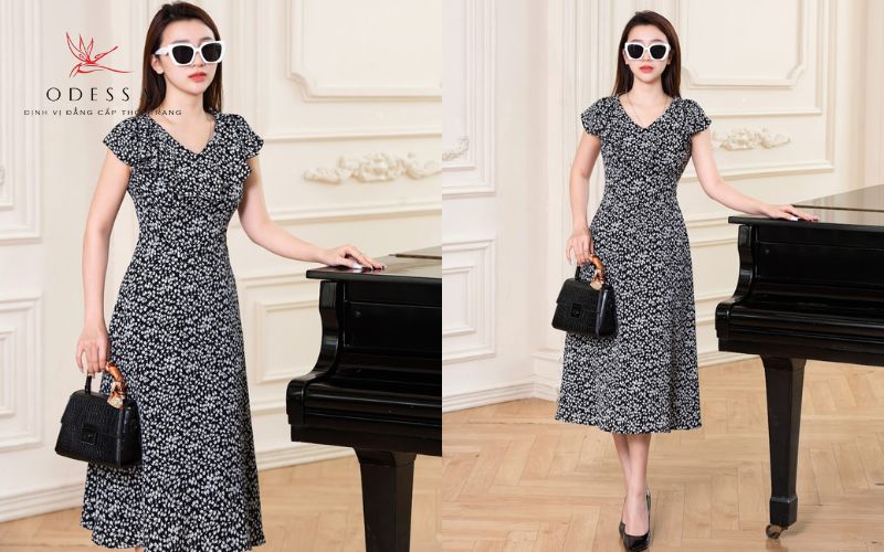 Váy có cổ chữ V