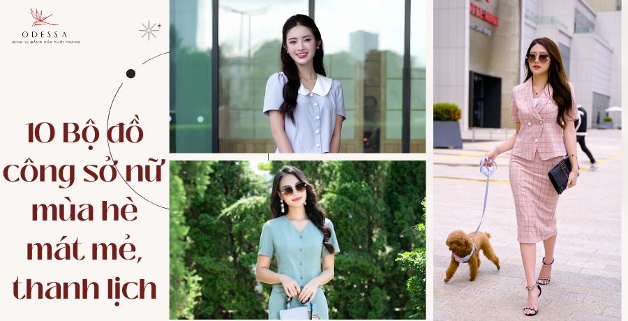 bộ đồ công sở nữ mùa hè