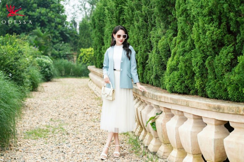 Áo vest túi hộp khoác ngoài Áo vest túi hộp khoác ngoài