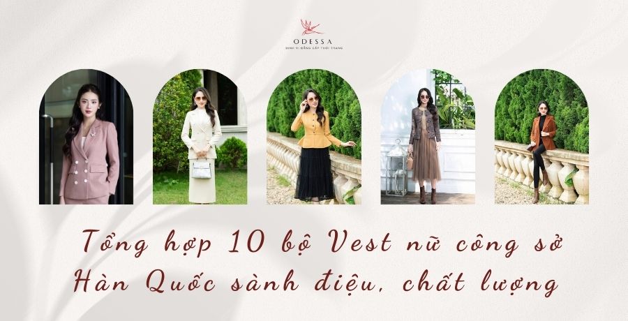 bộ vest nữ công sở Hàn Quốc
