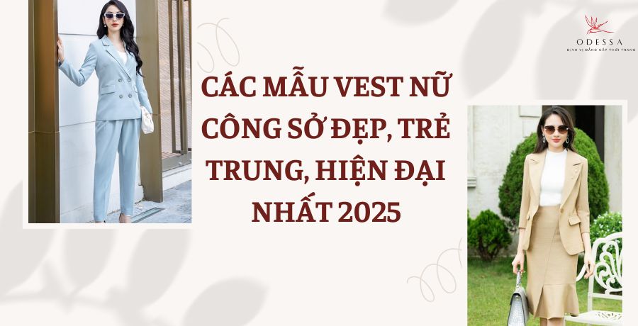 các mẫu vest nữ công sở đẹp