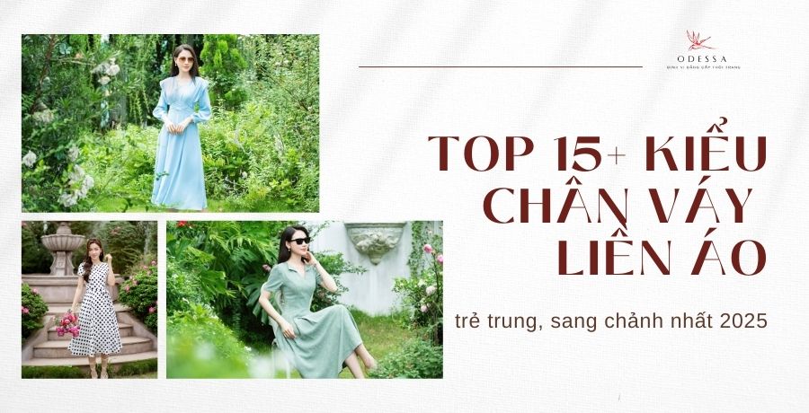 chân váy liền áo