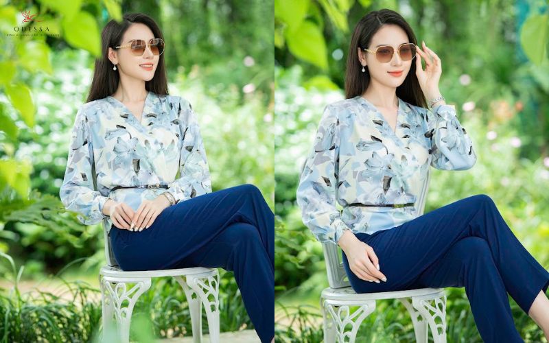 Áo hoặc đầm cổ V