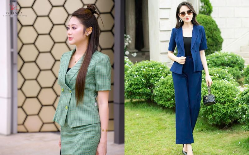 Phối set vest tone lạnh