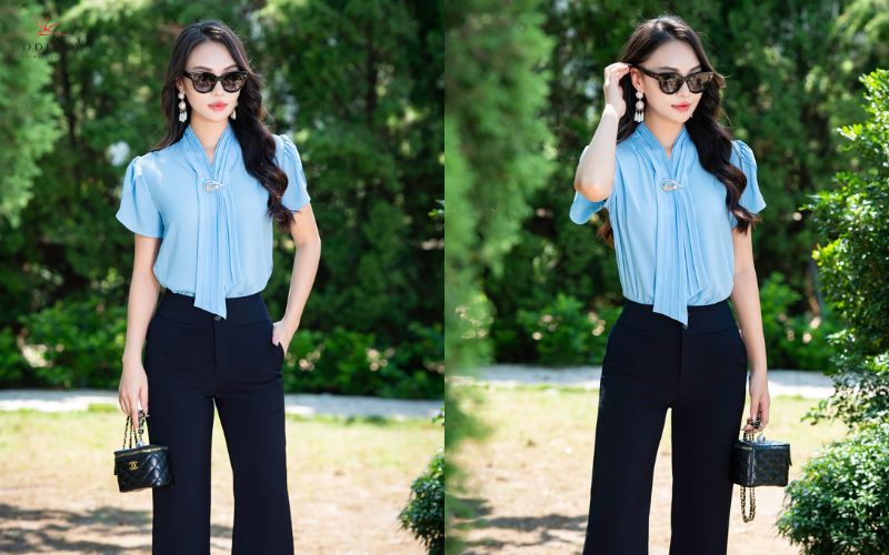 Áo sơ mi phối cùng quần âu Áo sơ mi phối cùng quần âu