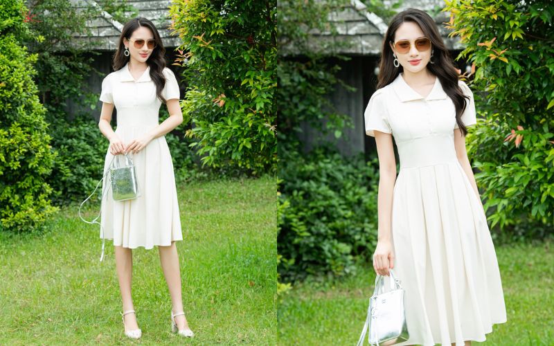 Đầm liền thân công sở thanh lịch Đầm liền thân công sở thanh lịch