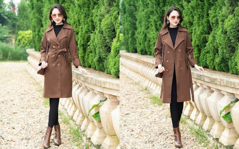 Áo khoác măng tô và legging