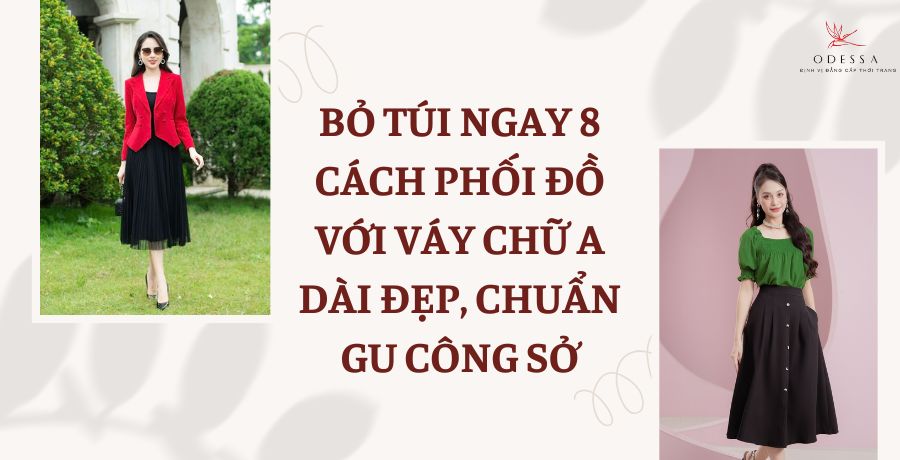 váy chữ a dài đẹp