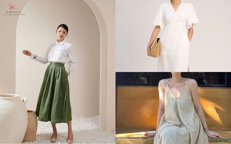 Ứng dụng của vải linen trong thời trang hiện đại