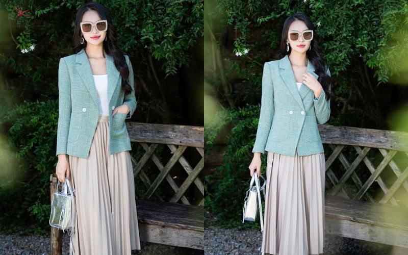 Vest hai khuy – Tạo điểm nhấn tinh tế