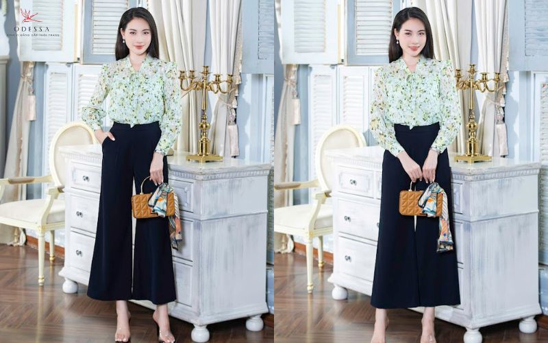 Quần ống rộng thời trang