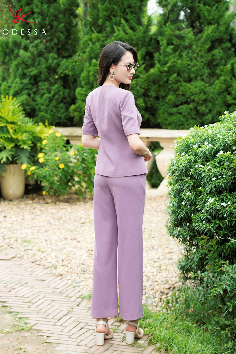 ÁO VEST CÔNG SỞ NGẮN TAY DÁNG SUÔNG VSB24-048