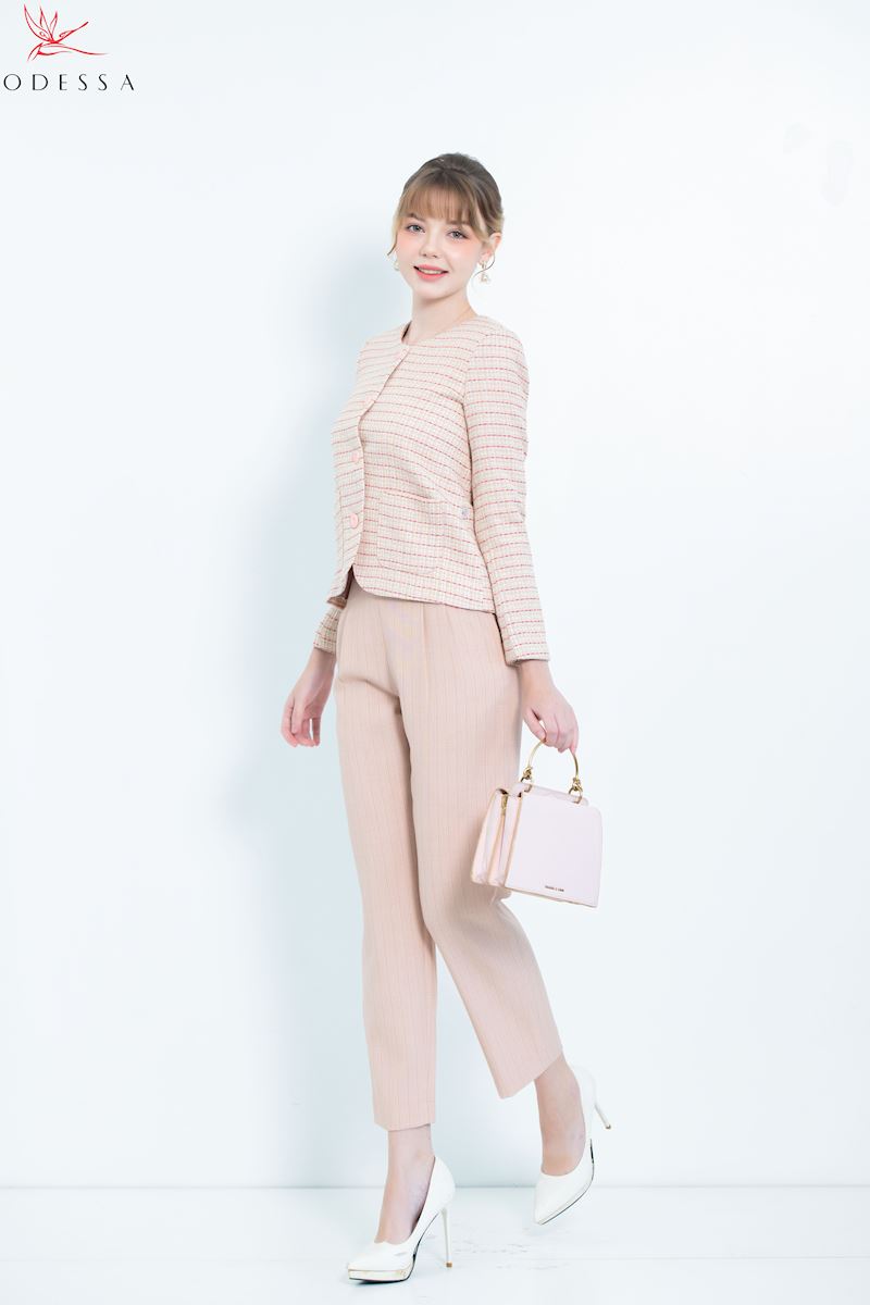 ÁO VEST DẠ DẠO PHỐ NÚT CÀI  THANH LỊCH VS25-018