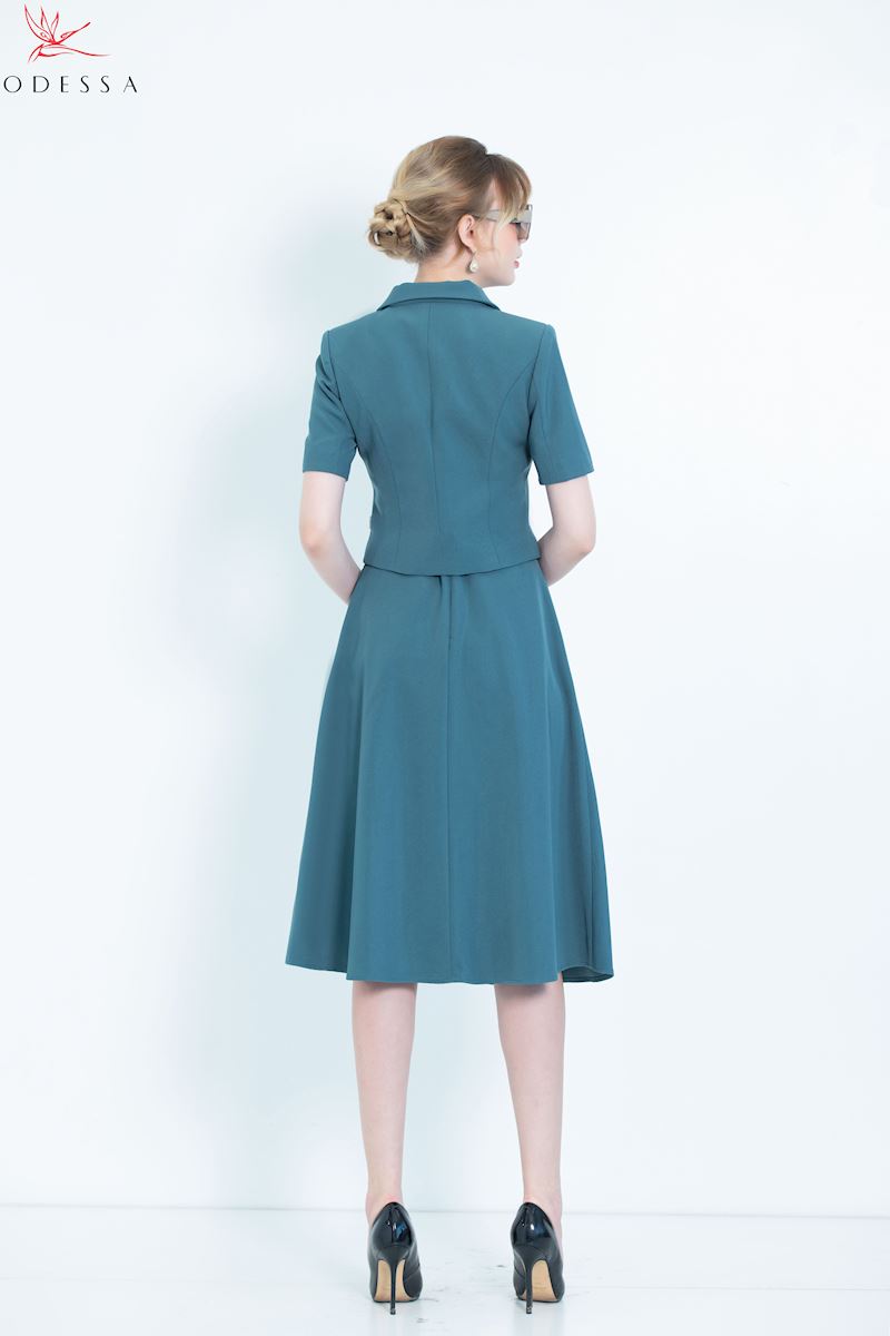 CHÂN VÁY XÒE BỘ VEST CÔNG SỞ TRẺ TRUNG JSB25-031