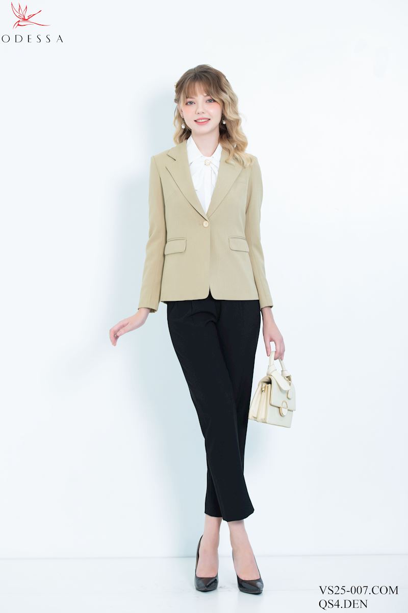 ÁO VEST NỮ ÔM 2 CÚC CÁCH ĐIỆU VS25-007