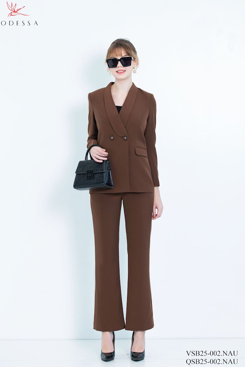 ÁO VEST 2 CÚC CỔ VE CÁCH ĐIỆU VSB25-002