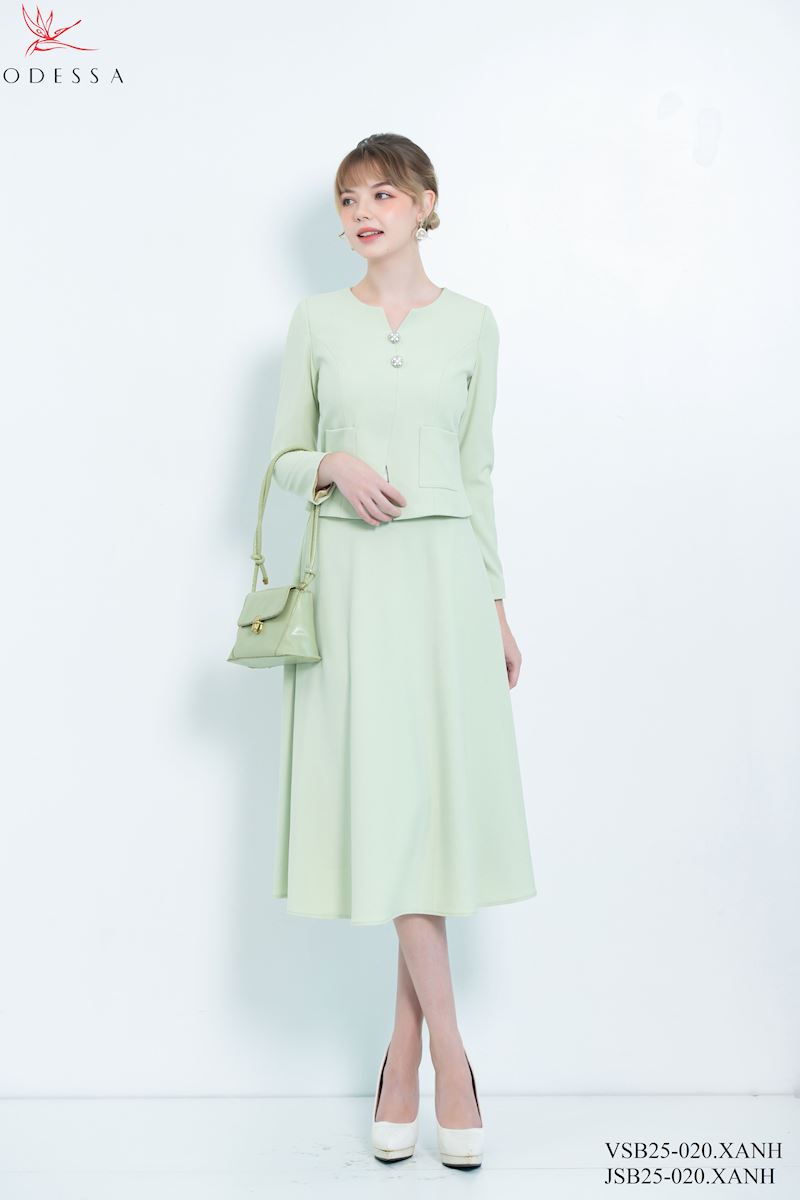 ÁO SET VEST XÒE THANH LỊCH VSB25-020