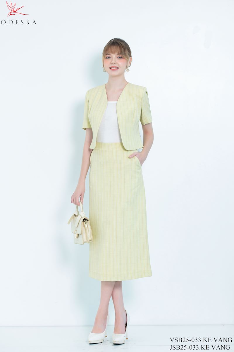 CHÂN VÁY SET VEST SÀNH ĐIỆU JSB25-033