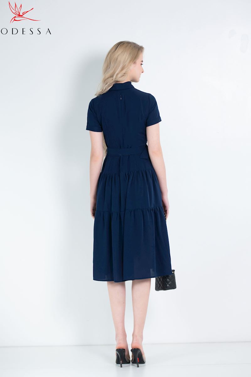 ĐẦM NỮ THANH LỊCH CỔ ĐỨC KÈM ĐAI DK25-048