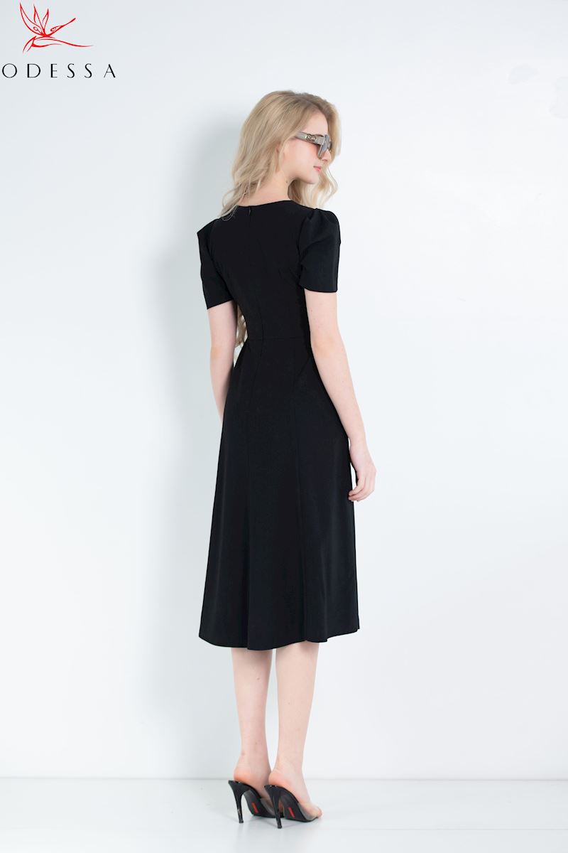 ĐẦM CỔ NƠ TAY BỒNG DK25-032