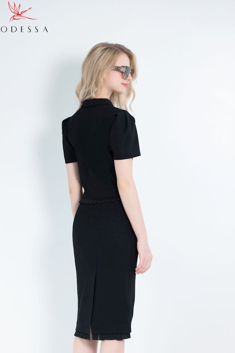 ÁO SƠ MI CỔ ĐỨC PHỐI CÚC ASB25-008