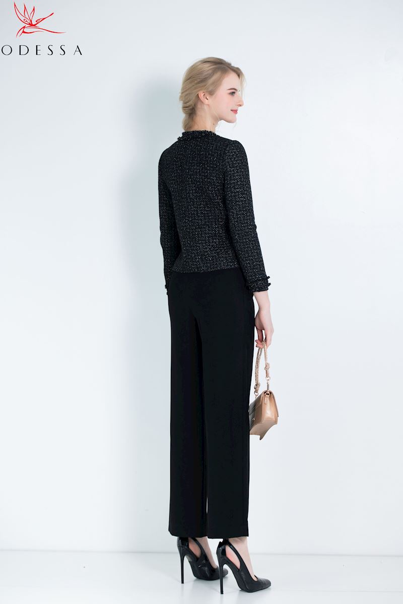 VEST DẠ CỔ TRÒN PHỐI CÚC VS25-012