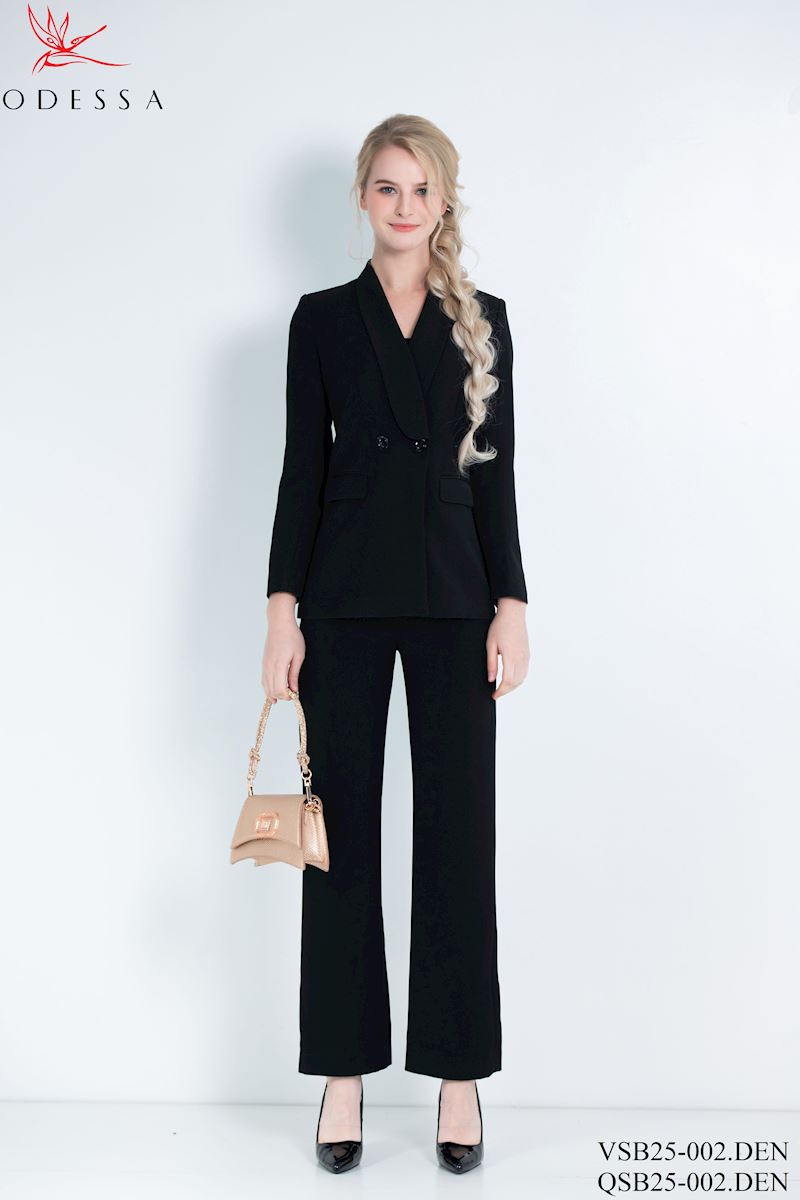 ÁO VEST 2 CÚC CỔ VE CÁCH ĐIỆU VSB25-002