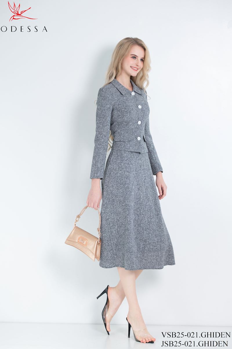 ÁO SET VEST XÒE CÔNG SỞ CAO CẤP VSB25-021