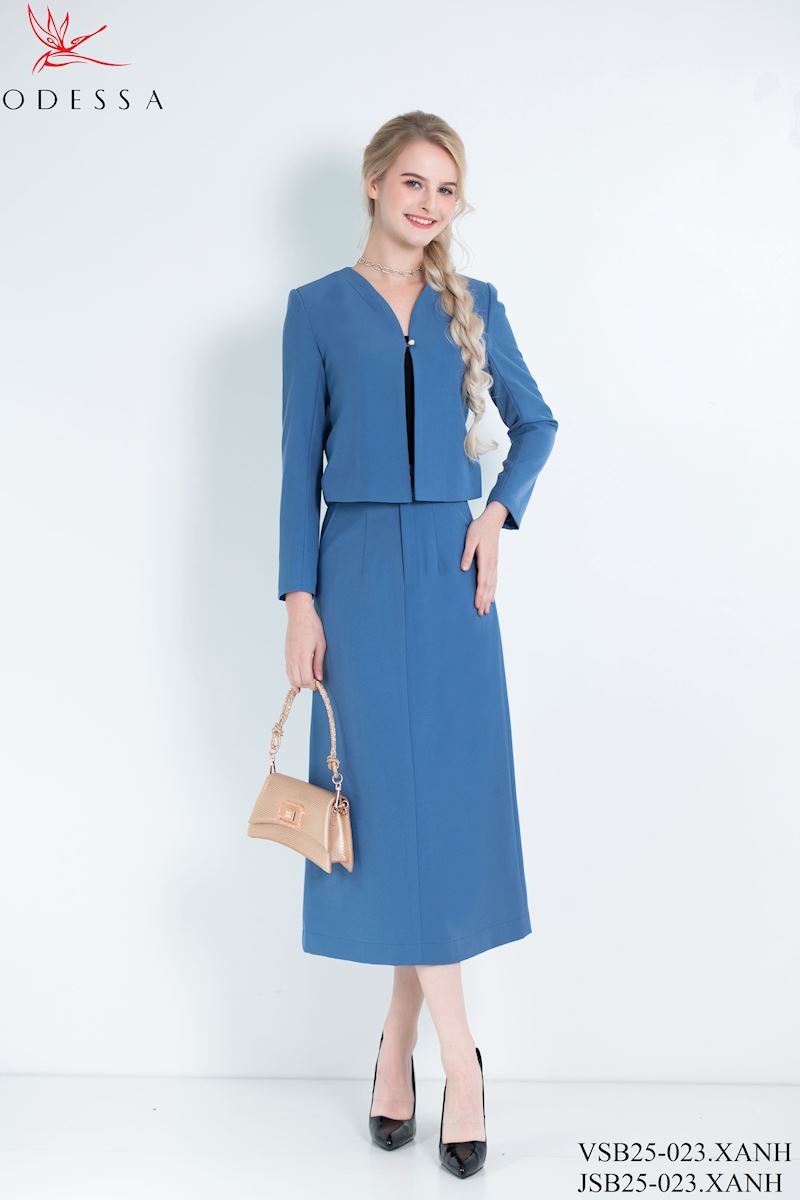 CHÂN VÁY SET VEST LỬNG THANH LICH